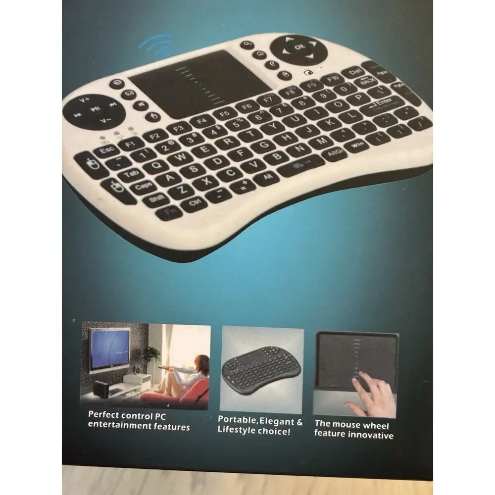 Mini Portable Wireless Keyboard Backlit Mouse Combo Xbox 360 PS3 PCs Smart TVs